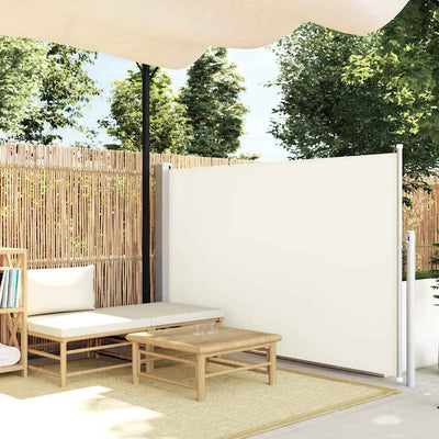 Écran de jardin vidaxl extensible 140x500 cm crème