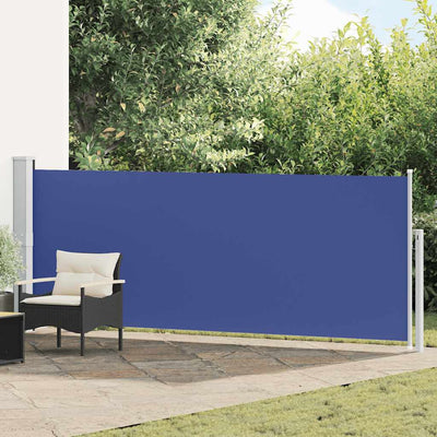 Écran de jardin vidaxl extensible 140x500 cm bleu