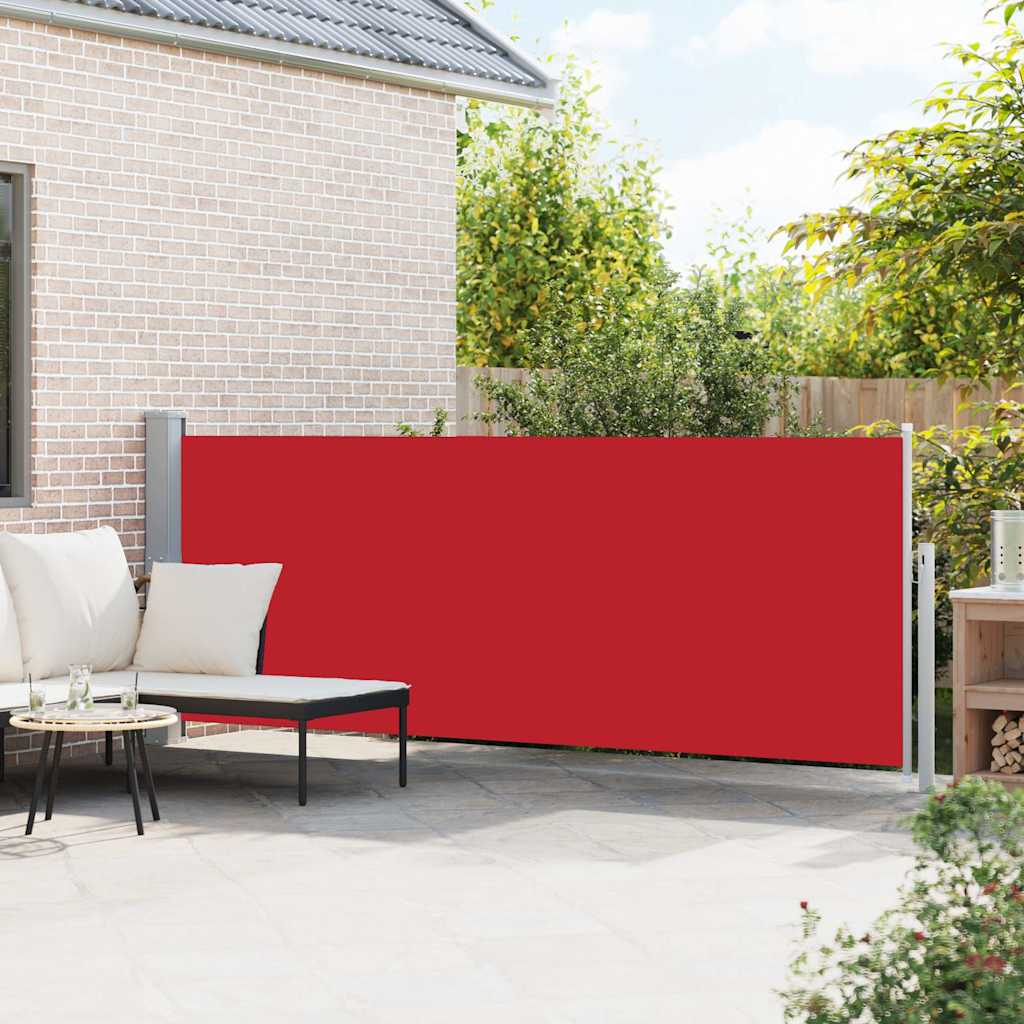 Écran de jardin vidaxl extensible 140x500 cm rouge
