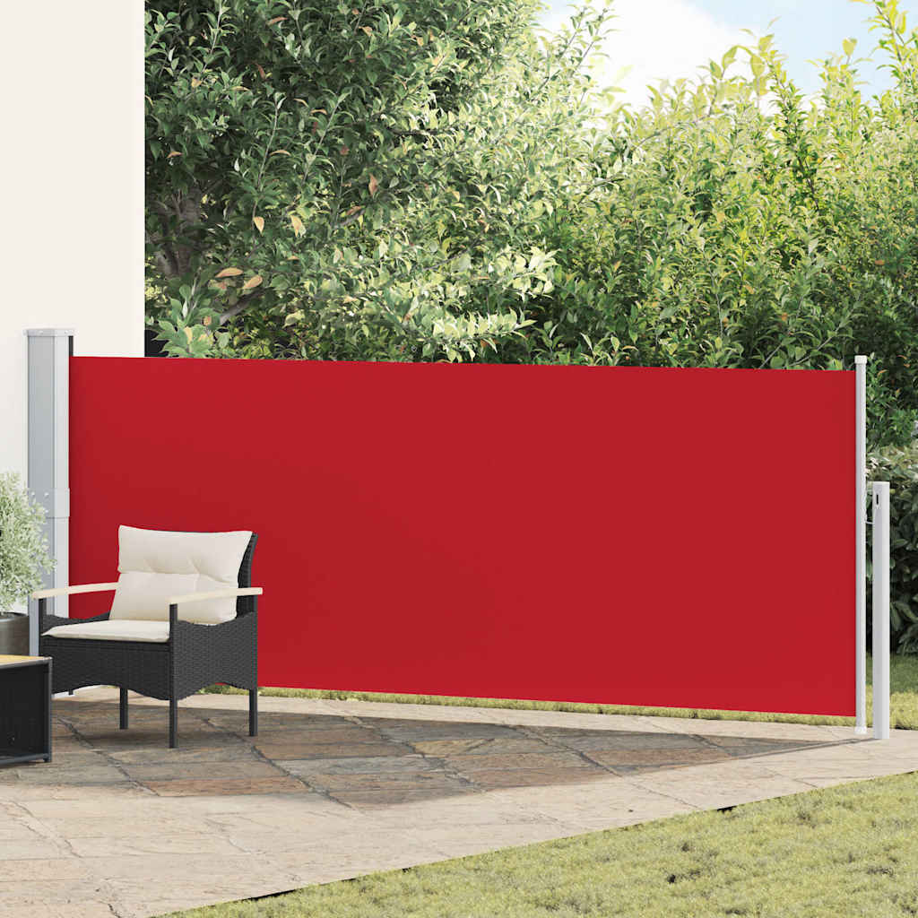Écran de jardin vidaxl extensible 140x500 cm rouge
