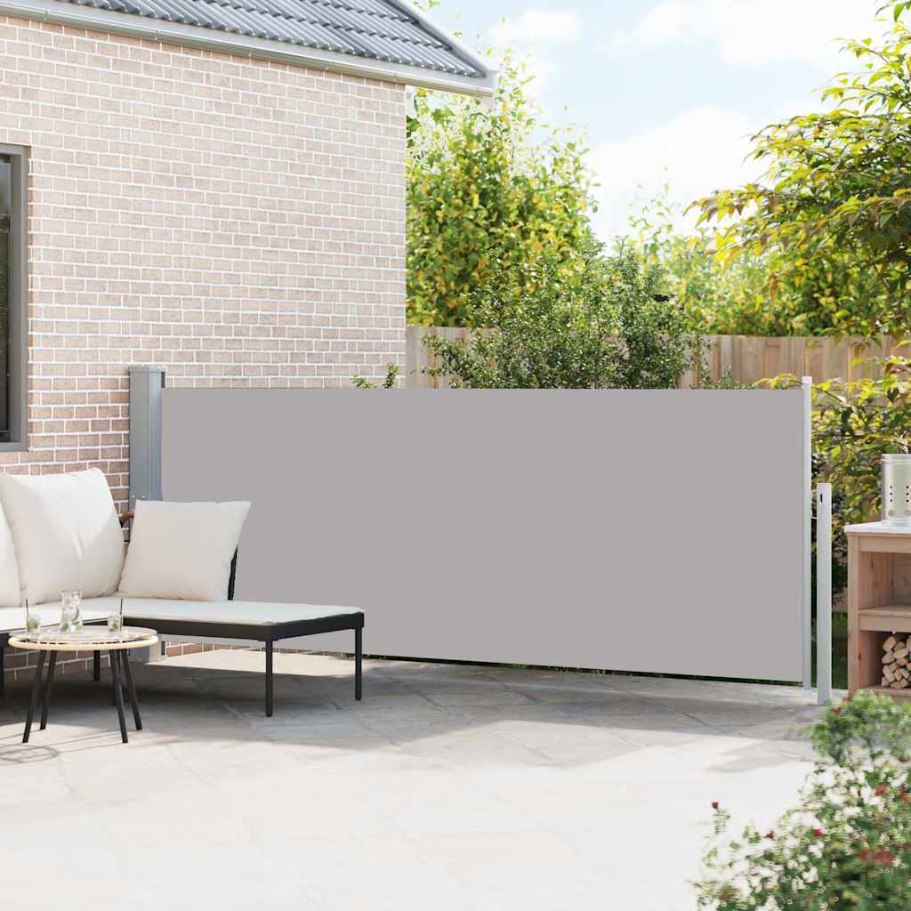 Écran de jardin vidaxl extensible 140x500 cm gris