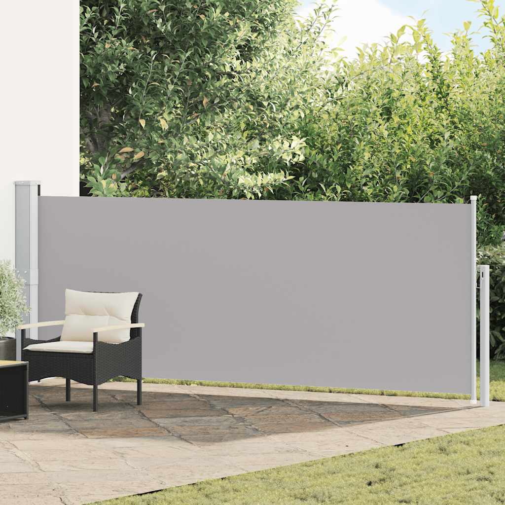 Écran de jardin vidaxl extensible 140x500 cm gris
