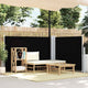Pare-brise vidaxl extensible 100x600 cm noir