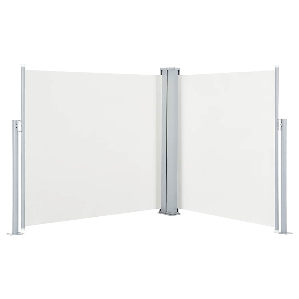 Pare-brise Vidaxl extensible 100x600 cm crème