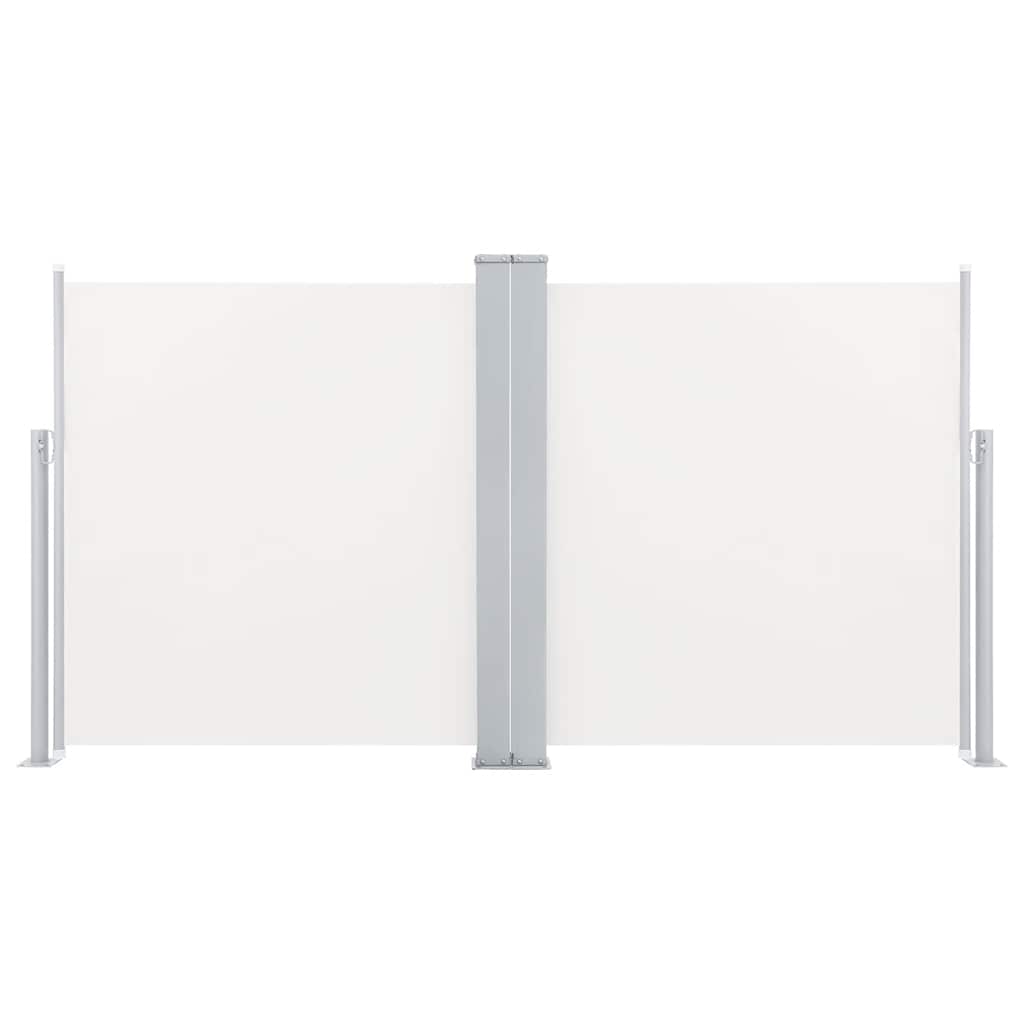 Pare-brise Vidaxl extensible 100x600 cm crème