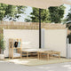 Pare-brise Vidaxl extensible 100x600 cm crème