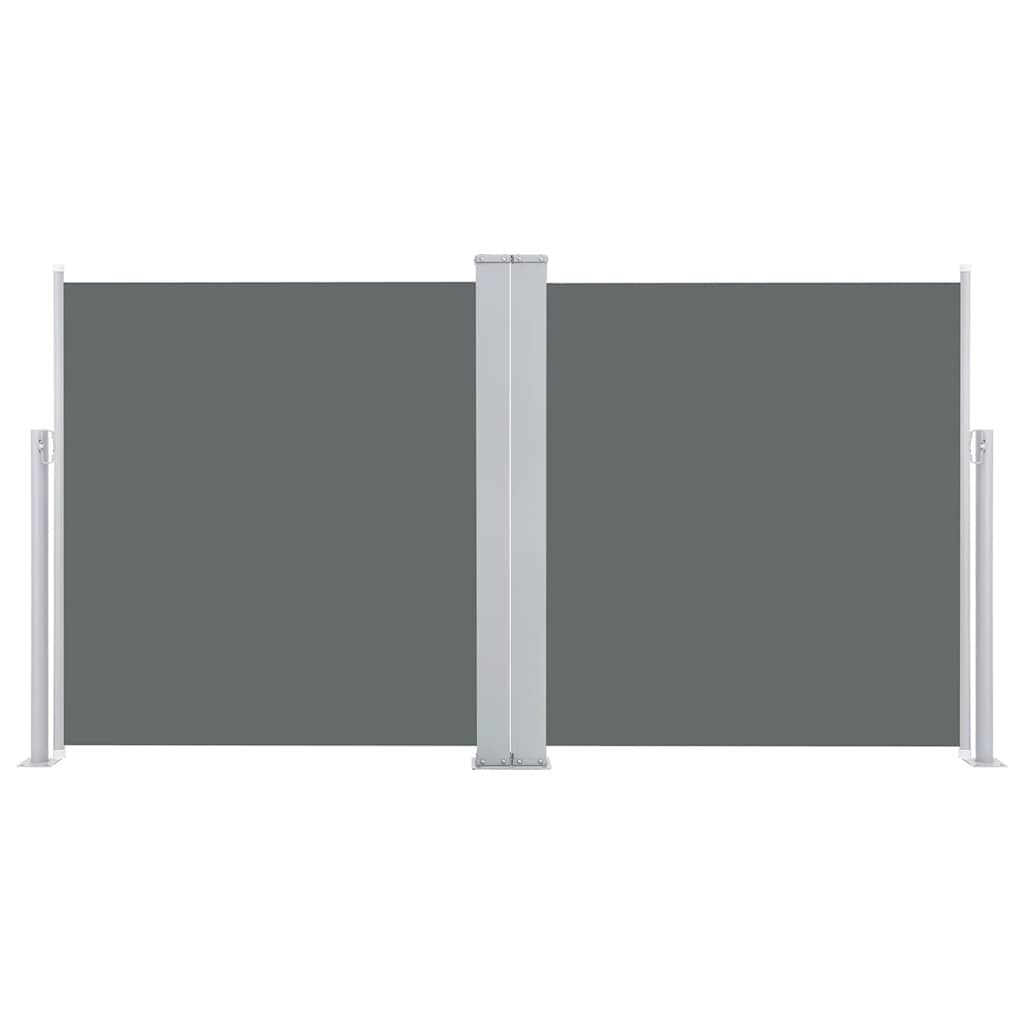 Pare-brise vidaxl extensible 100x600 cm anthracite