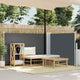 Pare-brise vidaxl extensible 100x600 cm anthracite