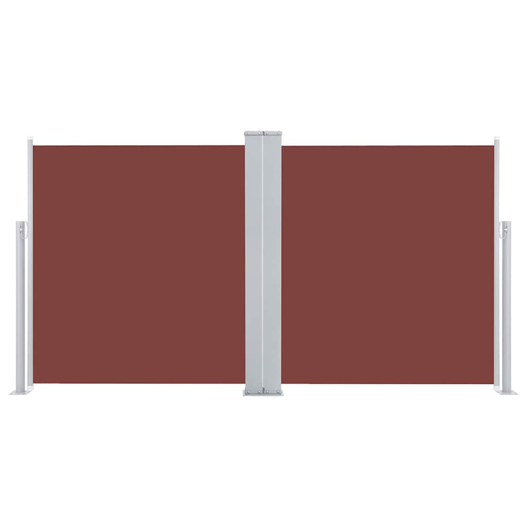 Pare-brise Vidaxl extensible 100x600 cm brun