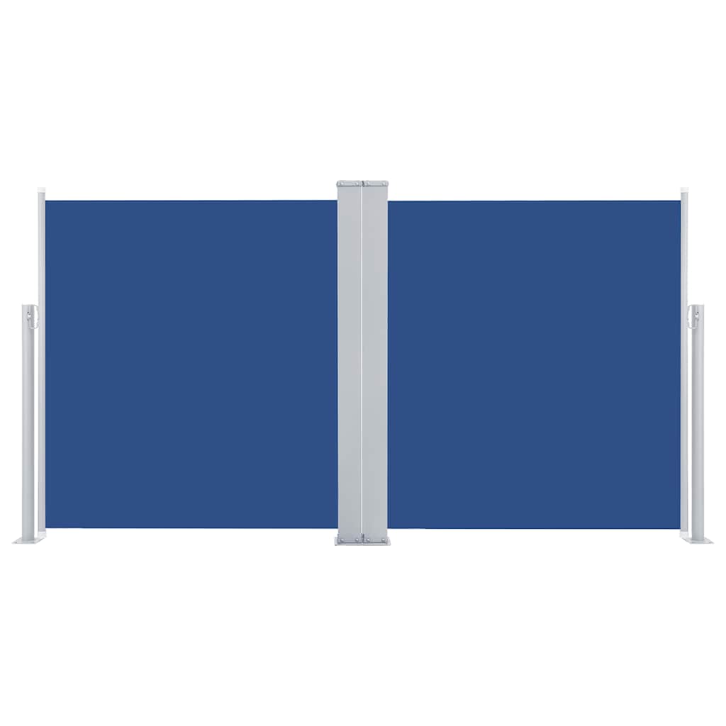 Pare-brise vidaxl extensible 100x600 cm bleu