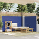 Pare-brise vidaxl extensible 100x600 cm bleu
