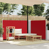 Pare-brise vidaxl extensible 100x600 cm rouge