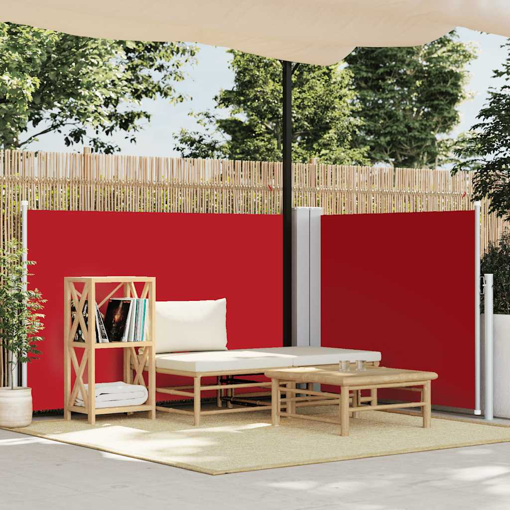 Pare-brise vidaxl extensible 100x600 cm rouge