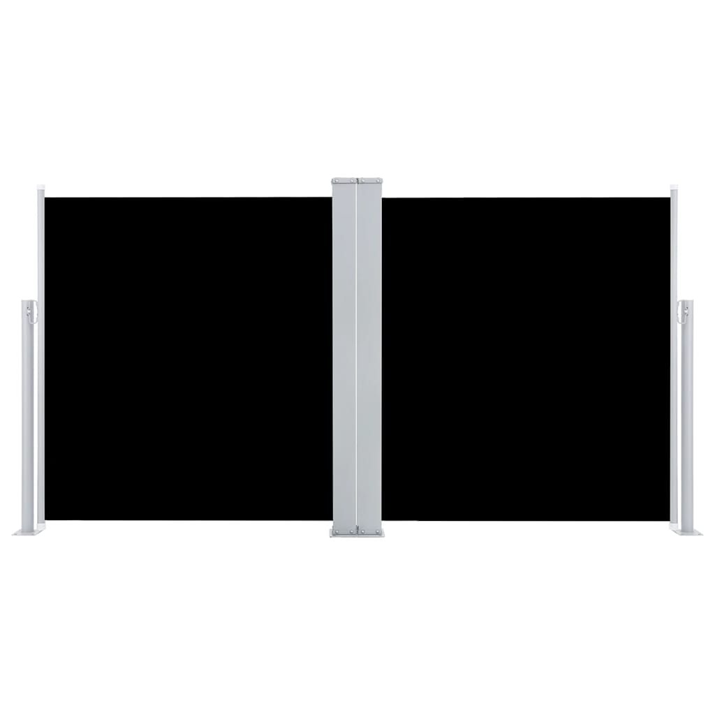 Pare-brise Vidaxl extensible 120x600 cm noir