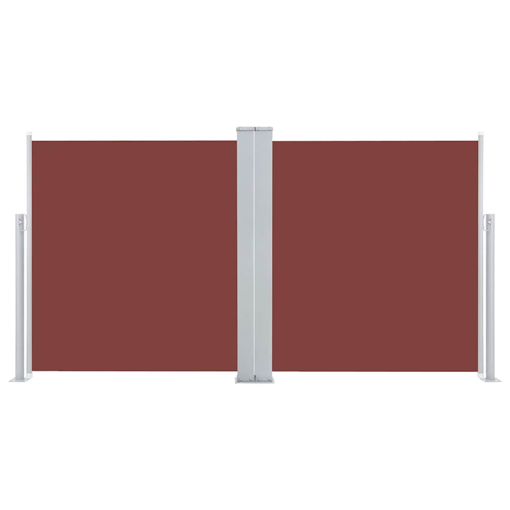 Pare-brise Vidaxl extensible 120x600 cm brun