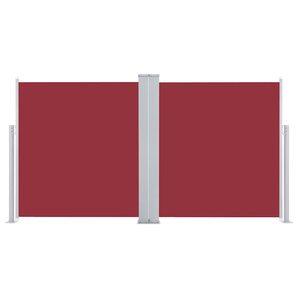 Pare-brise Vidaxl extensible 120x600 cm rouge