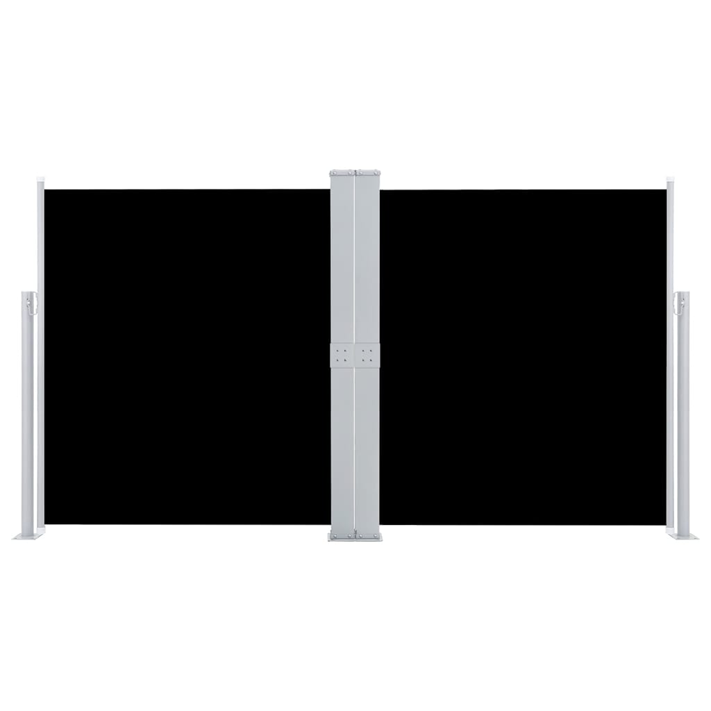 Pare-brise Vidaxl extensible 140x600 cm noir
