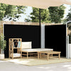 Pare-brise Vidaxl extensible 140x600 cm noir