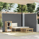Pare-brise Vidaxl extensible 140x600 cm anthracite