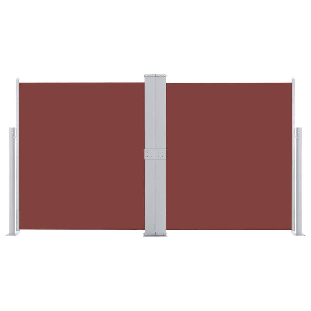 Pare-brise Vidaxl extensible 140x600 cm brun