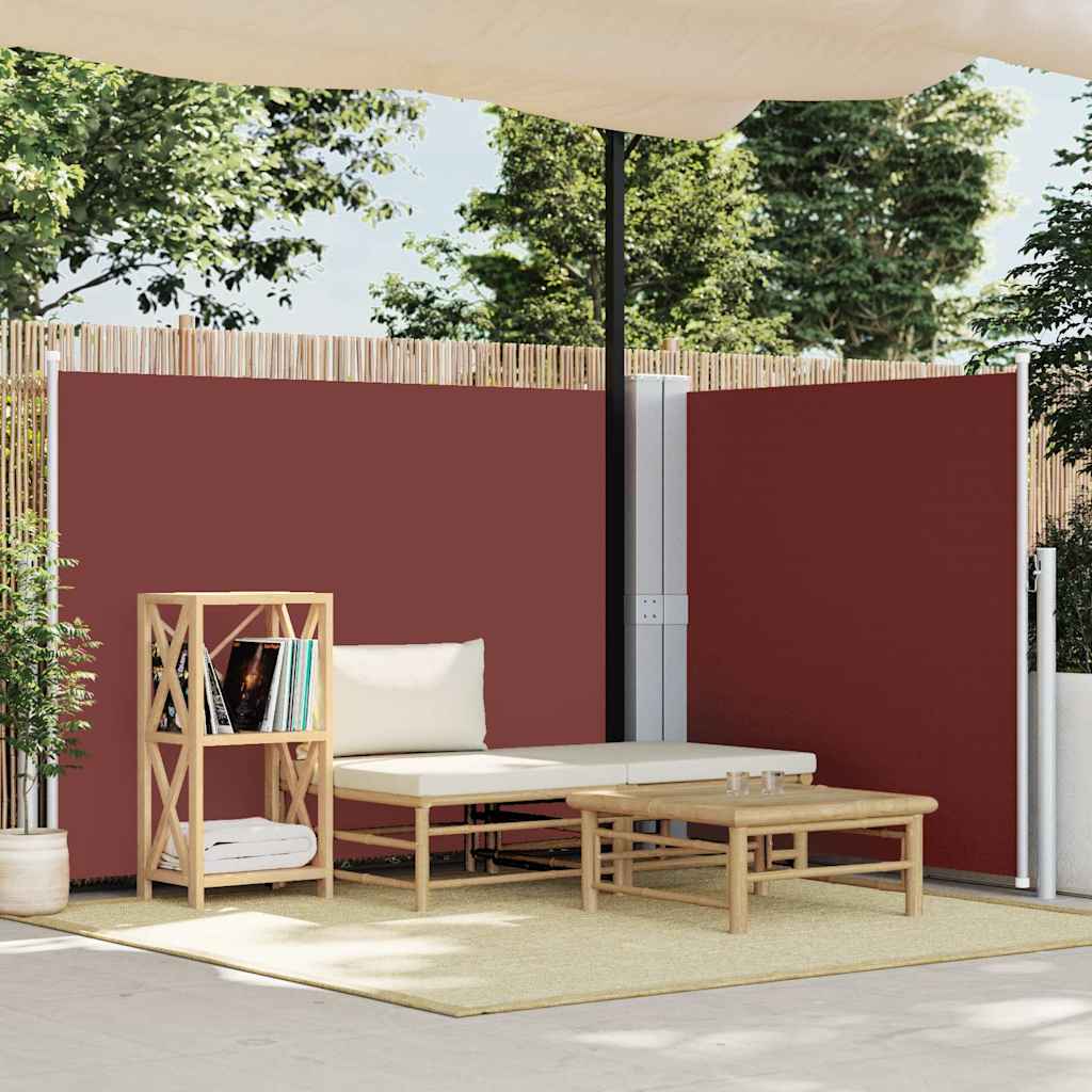 Pare-brise Vidaxl extensible 140x600 cm brun