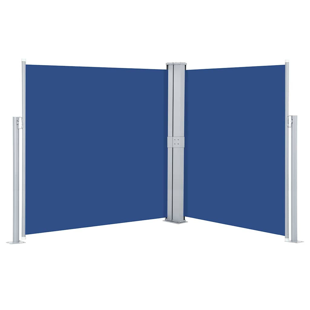 Pare-brise Vidaxl extensible 140x600 cm bleu