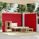 Pare-brise Vidaxl extensible 140x600 cm rouge