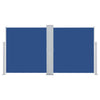 Pare-brise Vidaxl extensible 160x600 cm bleu