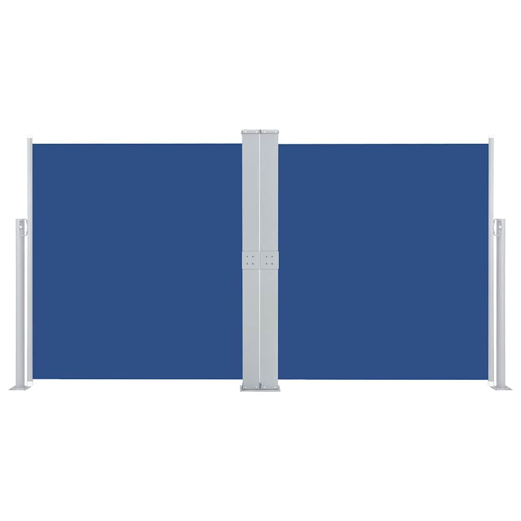 Pare-brise Vidaxl extensible 160x600 cm bleu