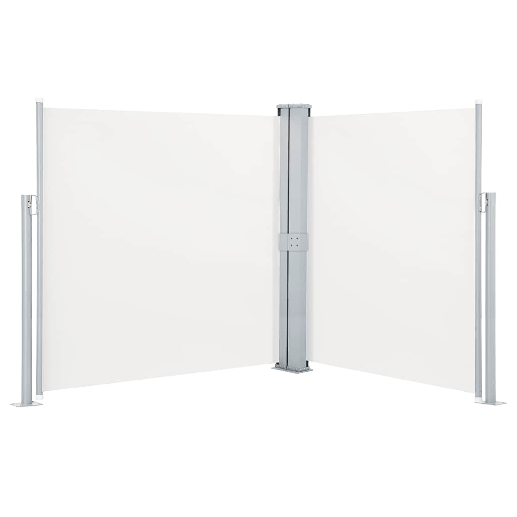 Écran de jardin vidaxl extensible double 170x600 cm crème