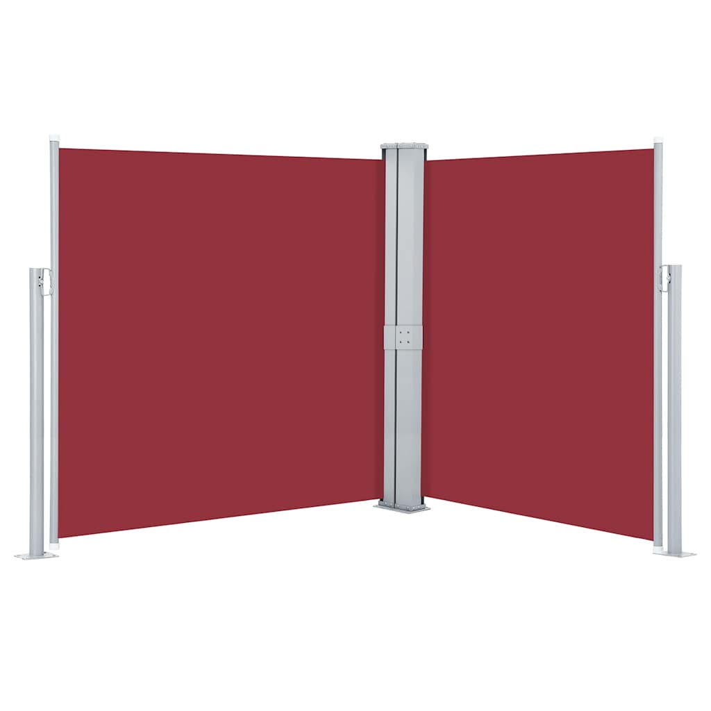 Pare-brise Vidaxl extensible 170x600 cm rouge
