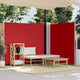 Pare-brise Vidaxl extensible 170x600 cm rouge