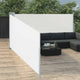 Pare-brise Vidaxl extensible 100x1000 cm crème