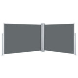 Pare-brise vidaxl extensible 100x1000 cm anthracite - afbeelding 2