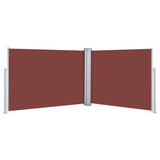 Pare-brise vidaxl extensible 100x1000 cm brun - afbeelding 2