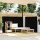 Pare-brise Vidaxl extensible 120x1000 cm noir