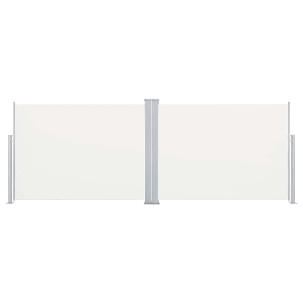 En pare-brise Vidaxl extensible 120x1000 cm crème