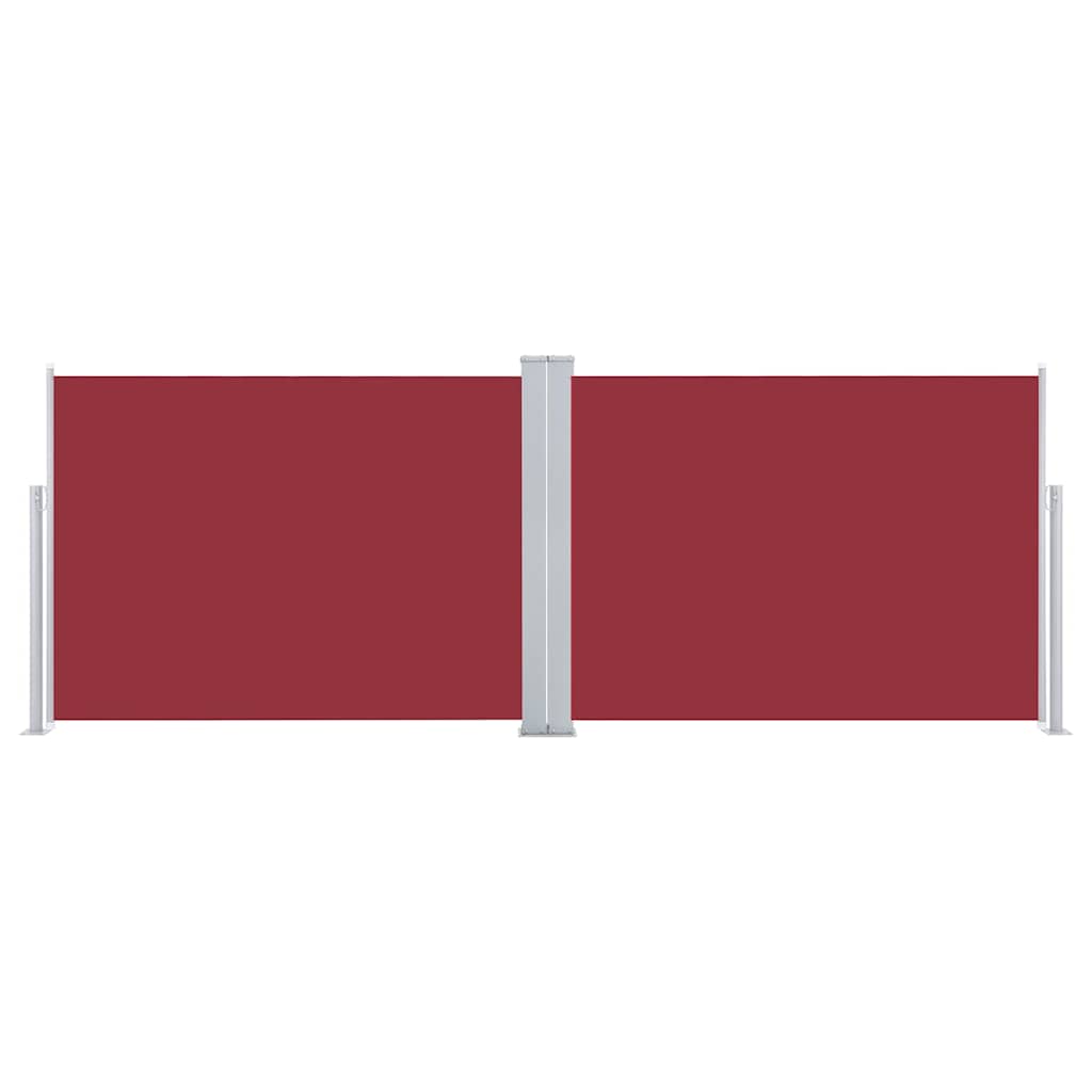 Pare-brise Vidaxl extensible 120x1000 cm rouge
