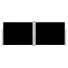 Pare-brise vidaxl extensible 140x1000 cm noir