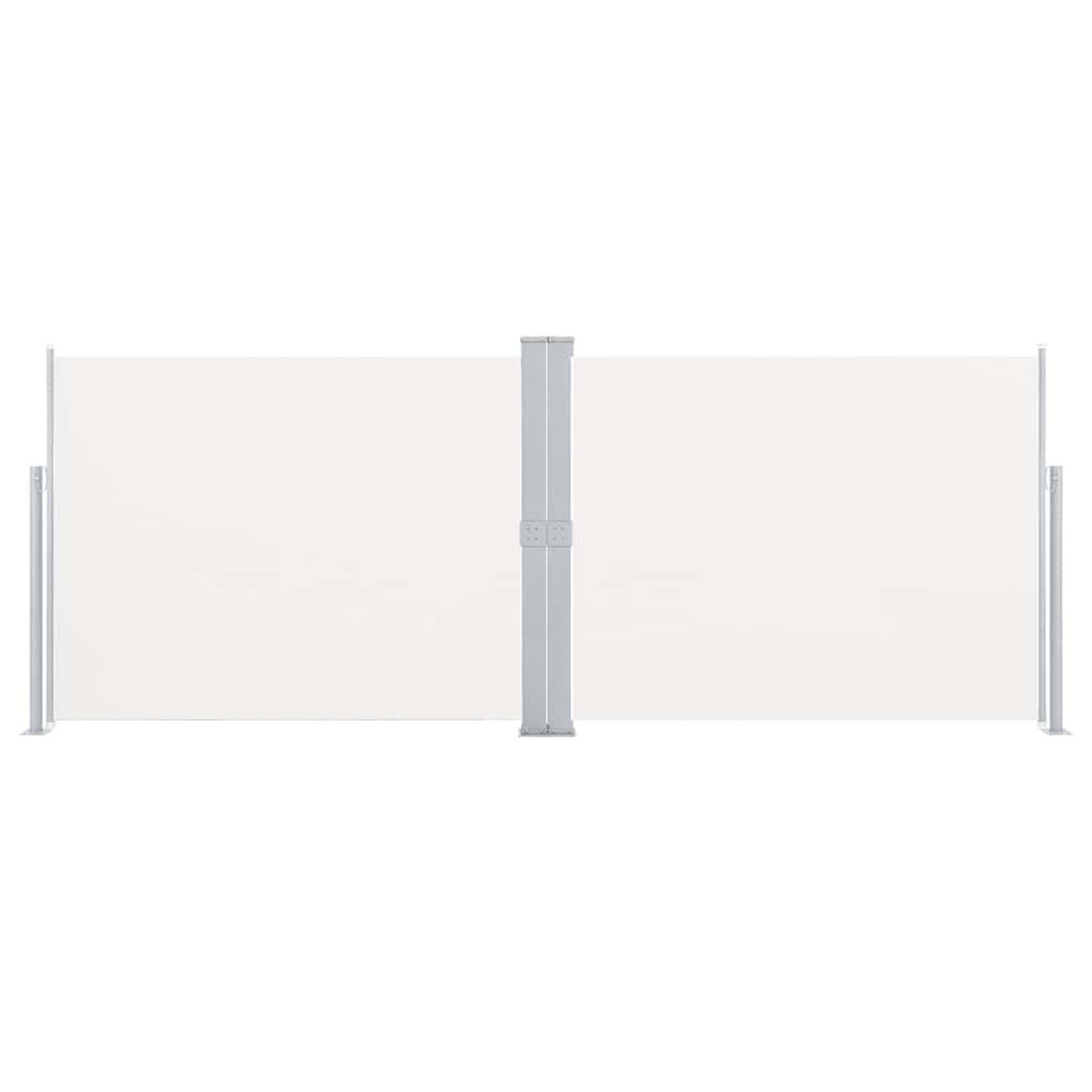 En pare-brise Vidaxl extensible 140x1000 cm crème