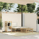 En pare-brise Vidaxl extensible 140x1000 cm crème