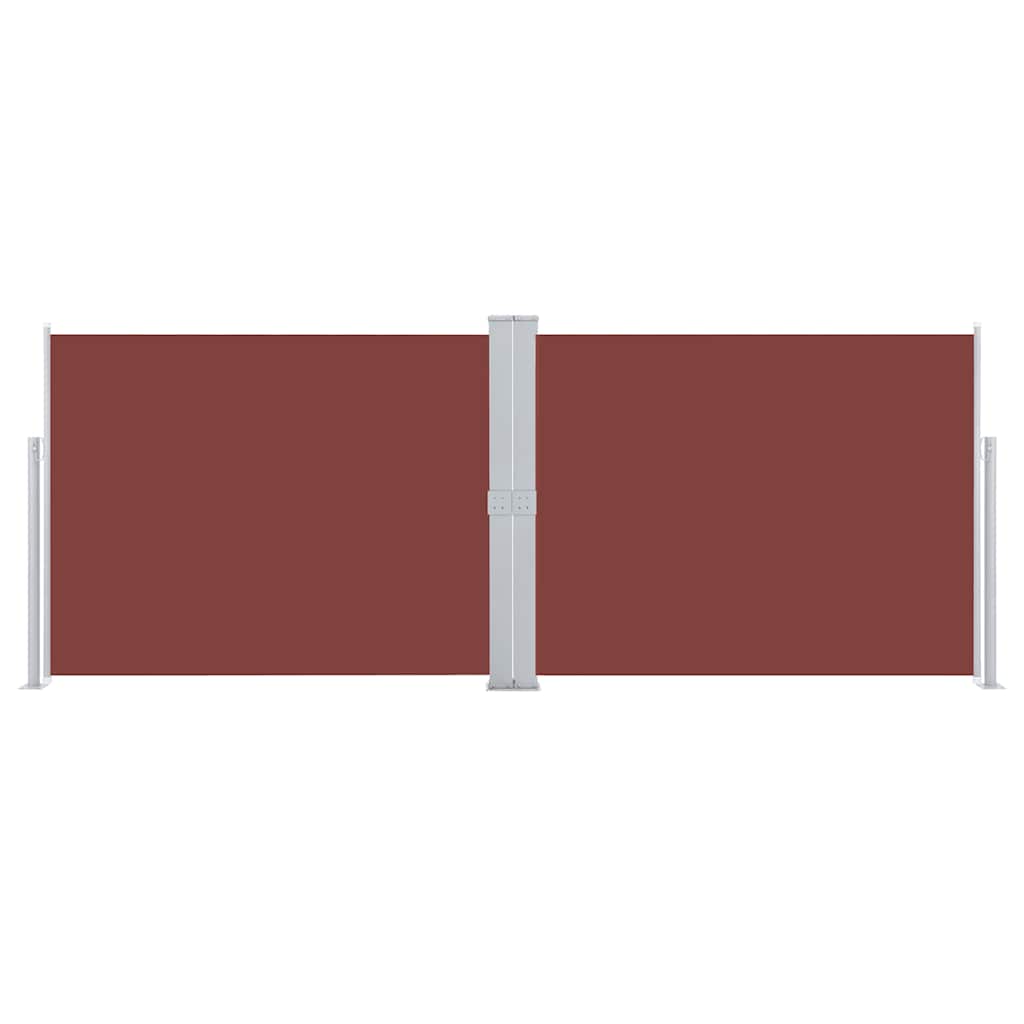 Pare-brise Vidaxl extensible 140x1000 cm brun