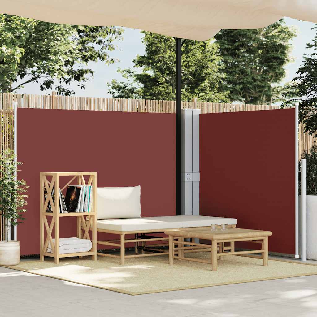 Pare-brise Vidaxl extensible 140x1000 cm brun