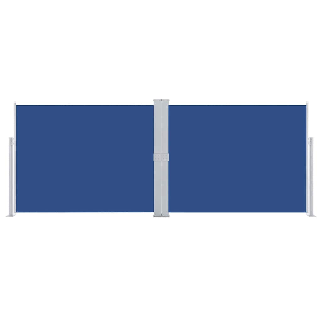 Pare-brise Vidaxl extensible 140x1000 cm bleu