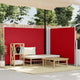 Pare-brise Vidaxl extensible 140x1000 cm rouge