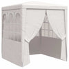 Tente de fête vidaxl avec murs latéraux professionnels 90 g m² 2x2 m blanc