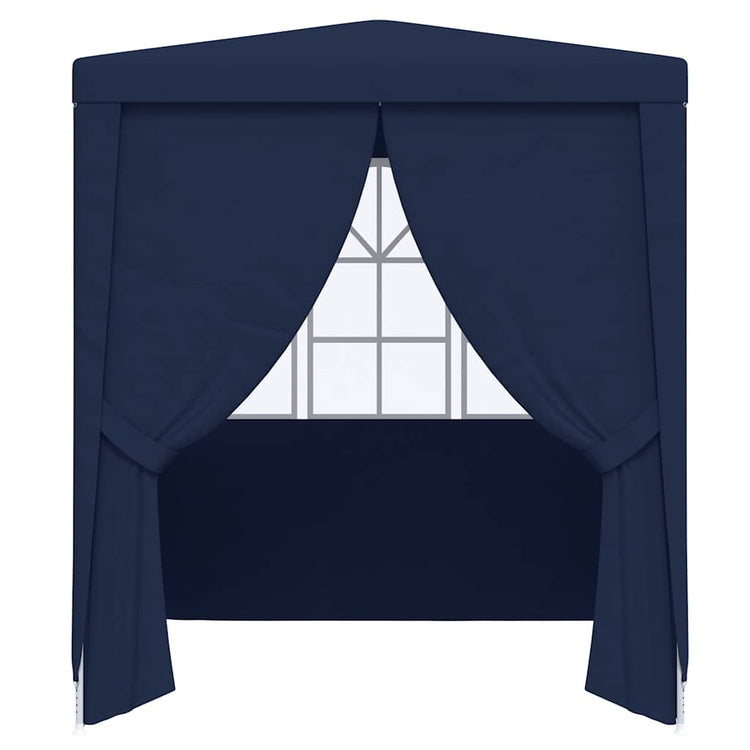Tente de fête vidaxl avec murs latéraux professionnels 90 g m² 2x2 m bleu