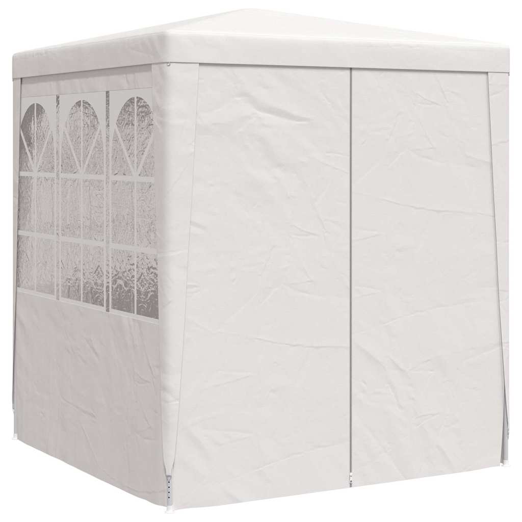 Tente de fête vidaxl avec murs latéraux professionnels 90 g m² 2,5x2,5 m blanc