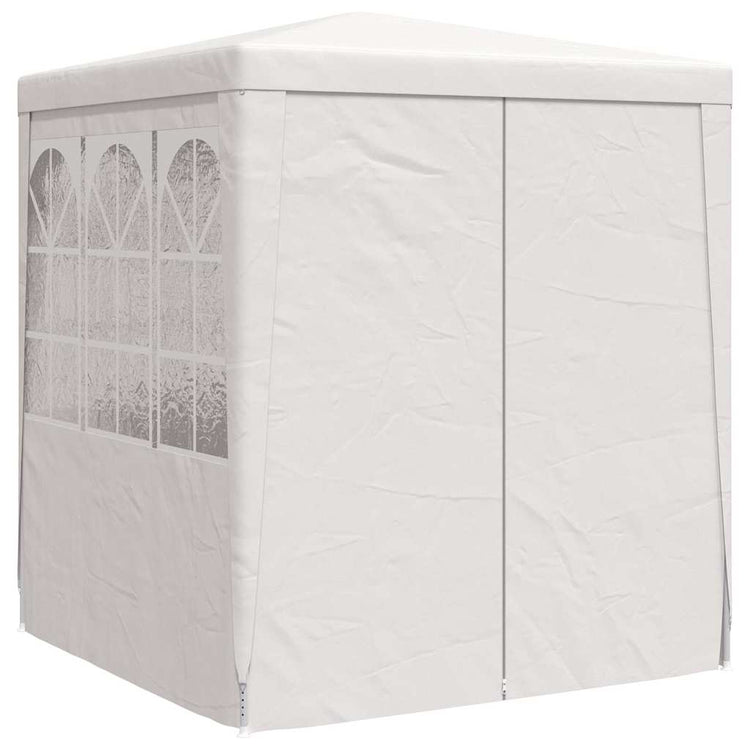 Tente de fête vidaxl avec murs latéraux professionnels 90 g m² 2,5x2,5 m blanc
