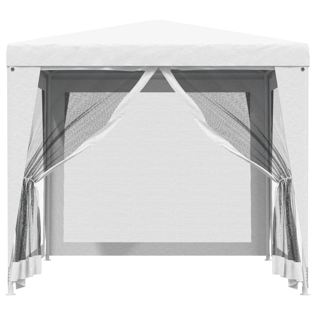 Tente de fête Vidaxl avec 4 murs latéraux de 4 maille 2,5 x 2,5 m blanc